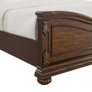 Cadenza UPH Bedroom Set with Black PU in Brown