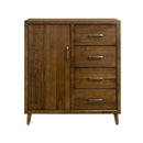 Malibu 4-Drawer Chest in Walnut
