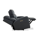 Warren Power Reclining Loveseat with Console, Power Headrest & Lumbar - Michael's Discount Furniture