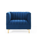 Shift Channel Tufted Performance Velvet Armchair