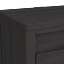 Tobias 2-Drawer Nightstand with USB in Black