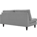 Empress Right-Facing Upholstered Fabric Loveseat