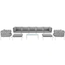 Harmony 10 Piece Outdoor Patio Aluminum Sectional Sofa Set