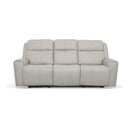 Barnett Power Reclining Sofa with Power Headrests & Lumbar