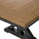 Montrose Dining Table with 20"" Leaf in Espresso and Brown