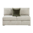 Isla-Armless Convertible 2-Seater with Pull-out Bed and Click Motion Back image