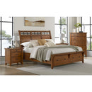 Gage Sleigh Storage Bedroom Set in Chestnut