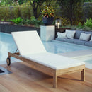 Upland Outdoor Patio Teak Chaise