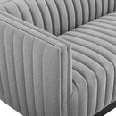 Conjure Tufted Upholstered Fabric Sofa
