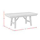 Jax 6PC Dining Set (72"" Table + 4 Chairs + Bench) in Cherry