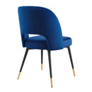 Rouse Performance Velvet Dining Side Chairs - Set of 2