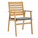Syracuse 4 Piece Outdoor Patio Eucalyptus Wood Dining Set