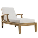 Marina Outdoor Patio Teak Single Chaise