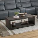Waterfall Rectangular Coffee Table with Casters - 5000003608 - Michael's Discount Furniture