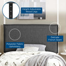 Camille Twin Upholstered Fabric Headboard