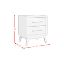 Westland 2-Drawer Nightstand in Almond