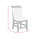 Transcend Side Chair with Light Grey Fabric in Charcoal (2 Per Carton)