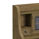 Heritage & Home Buffet and Hutch in Oak Brown