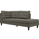 Empress Upholstered Fabric Right Facing Bumper
