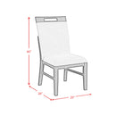 Transcend Side Chair with Light Grey Fabric in Charcoal (2 Per Carton)