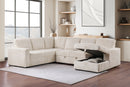Devonshire Pull-Out Sleeper Sectional Sofa - Michael's Discount Furniture