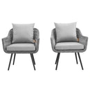 Endeavor Armchair Outdoor Patio Wicker Rattan Set of 2