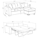 Storey Fold-Out Sleeper Sectional Sofa - Michael's Discount Furniture