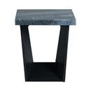 Beckley End Table Complete in Marble Top