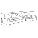 Blaine Sectional Sofa - Michael's Discount Furniture