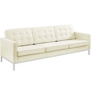 Loft 3 Piece Leather Sofa and Armchair Set
