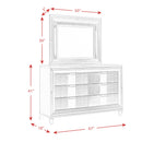 Twenty Nine Dresser & Mirror Set White