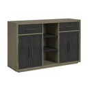 Jemma Buffet in Grey and Dark Espresso