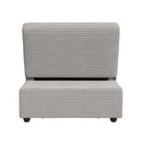 Pluto Chair with kidney pillow, Klik Klak and Pop up in Coronado Grey