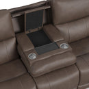 Carter Latitudes Power Reclining Sofa with Console & Power Headrests & Lumbar - 5000004704 - Michael's Discount Furniture