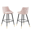 Adorn Performance Velvet Bar Stool Set of 2