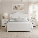 Kona Bedroom Set with 2 Nightstands in White