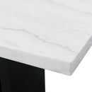 Valentino White 5PC Counter Height Dining Set-Table & Four Blue Chairs