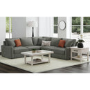 Avalanche End Table with USB in Antique White