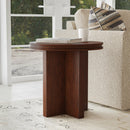Waterfall Round End Table - 5000007786 - Michael's Discount Furniture