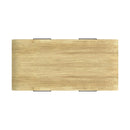 Ridgemont 3PC Occasional Table Set in Natural-Coffee Table & Two End Table