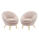 Circuit Accent Chair Performance Velvet Set of 2