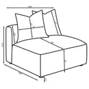 Jennifer Armless Chair - Michael's Discount Furniture