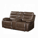 Aashi Motion Loveseat With Console - Michael's Discount Furniture