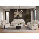 Carlo Power Motion Loveseat with Power Headrest, Console and LED
