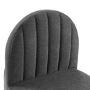 Isla Channel Tufted Upholstered Fabric Dining Side Chair