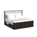 Sylvie UPH Bed with White Fabric