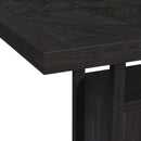 Transcend Counter Height Dining Set in Charcoal-Table and Four Chairs