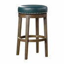 5681GEN-29 - Round Swivel Pub Height Stool, Green - Michael's Discount Furniture