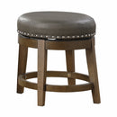 5681GRY-18 - Round Swivel Stool, Gray - Michael's Discount Furniture