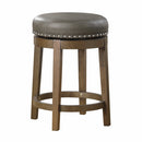 5681GRY-24 - Round Swivel Counter Height Stool, Gray - Michael's Discount Furniture